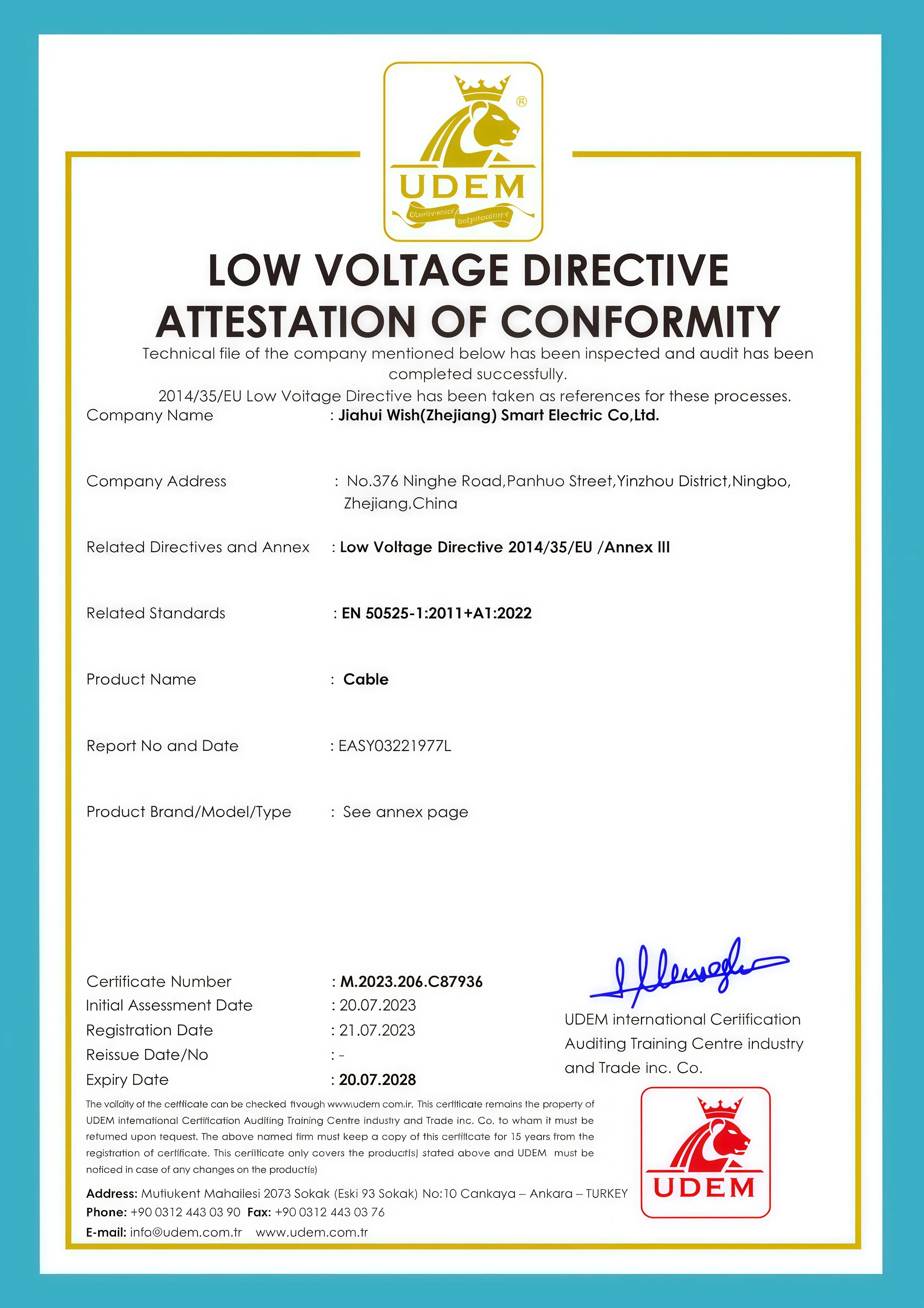 Certificate 1