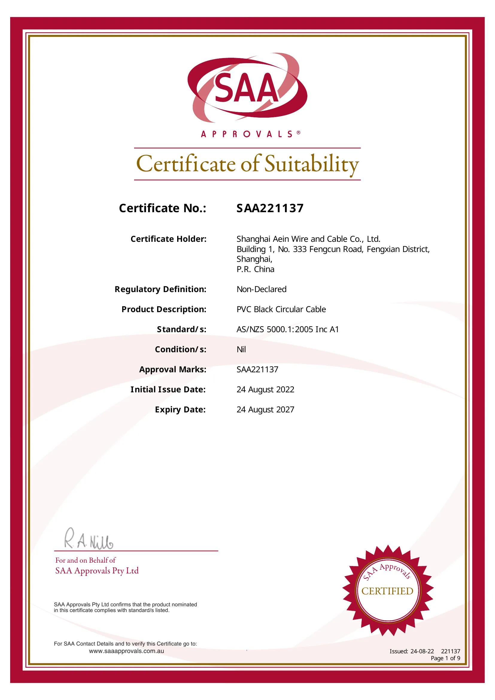 Certificate 6